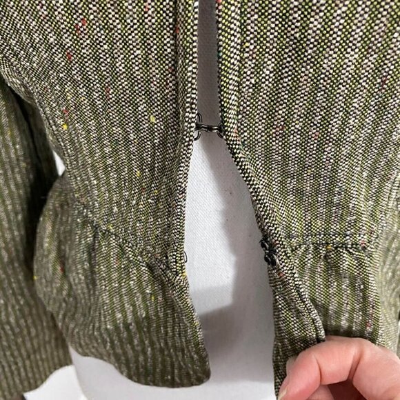Lux Green Tweed Jacket Small Women’s Blazer - Picture 3 of 9